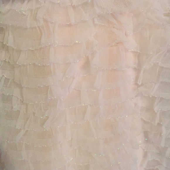 SOLD. VS Bridal Ruffle Sparkly Halter Babydoll! - Picture 3 of 3