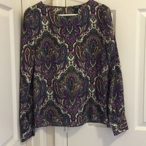 J crew paisley blouse
