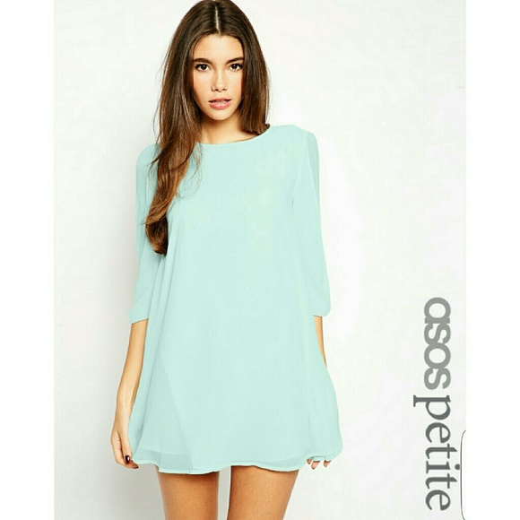 Blue shift dress