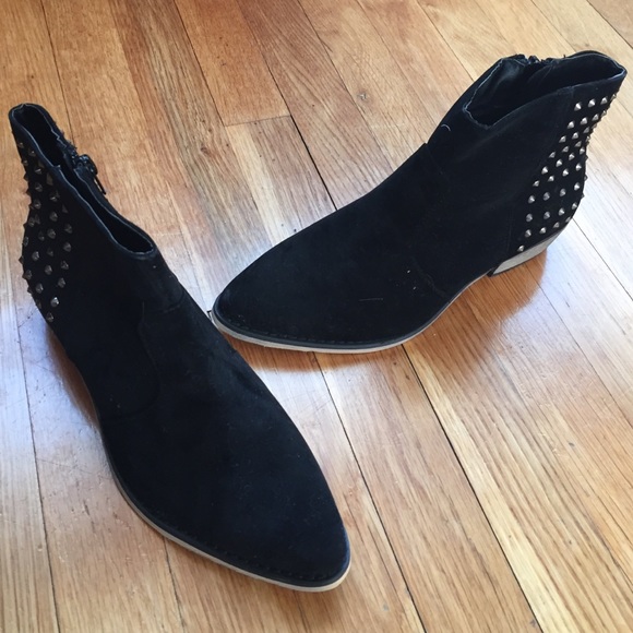 Never Worn Black Spiked Booties