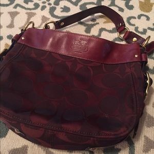Burgundy Coach Purse