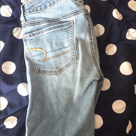 American Eagle Jeans, light wash, size 0