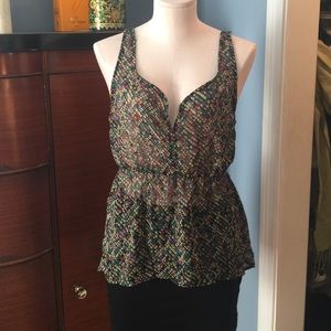Retro pattern tank top