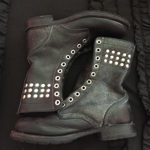 Frye 2 way studded booties