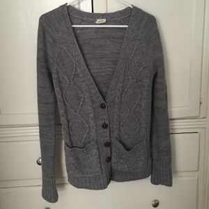Oversized knit boyfriend cardigan