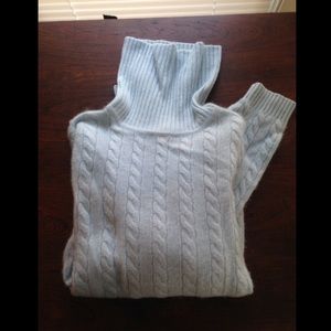 Baby blue turtle neck