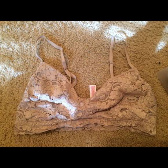 Nude bralette.