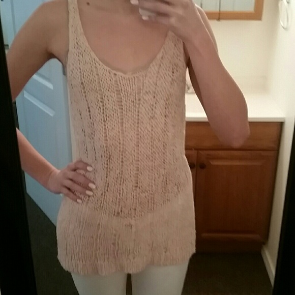 Pink knit shirt