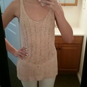 Pink knit shirt