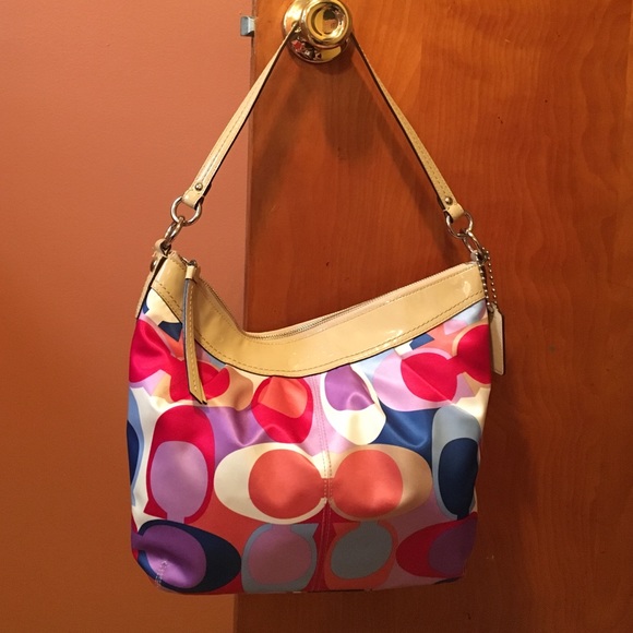 AUTHENTIC multi color coach purse