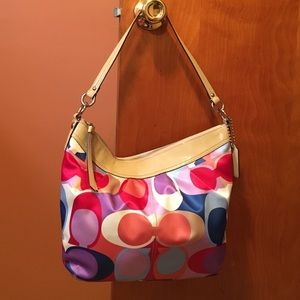 AUTHENTIC multi color coach purse
