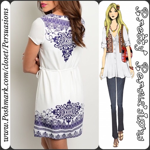 SOLD OUT 🌻NWT Printed Boho Dress Tunic - Picture 2 of 2