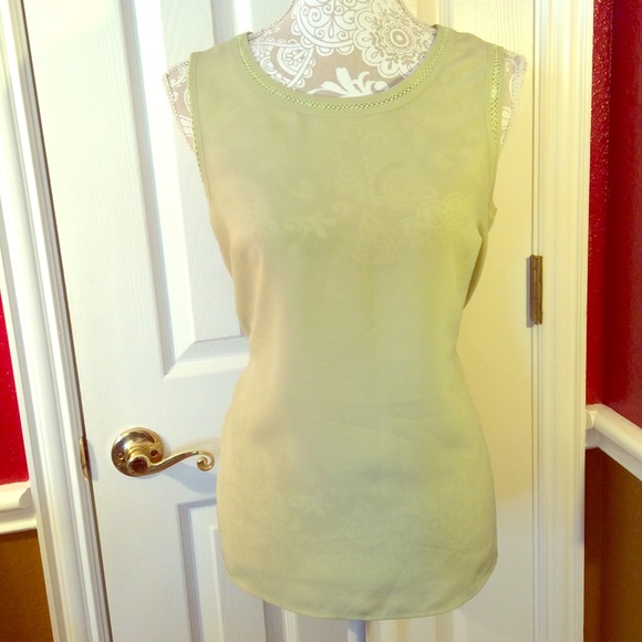 😋 ☘ Light green dress top fits L  XL