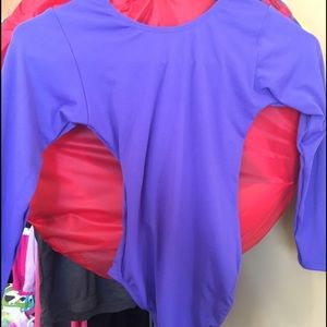 Purple child ballet leotard