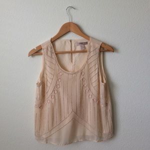 Peach beaded blouse
