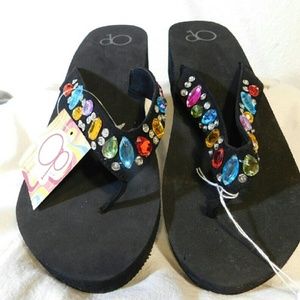 O.P. flip flops.  NWT.  Rubber soles Sz L (9-10)