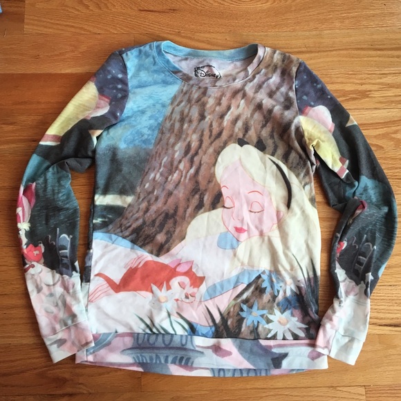 Disney Alice in wonderland long sleeve shirt