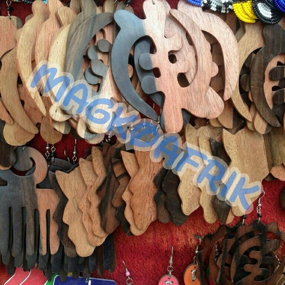 African traditional symbol earrings