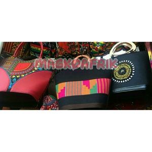 African print handbags