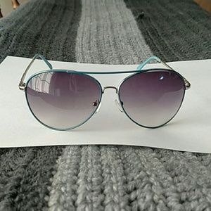 Light blue aviator sunglasses