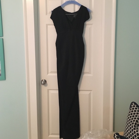 Long black evening gown