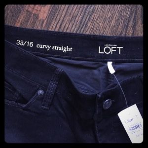 Ann Taylor Loft Curvy Straight Jeans size 16