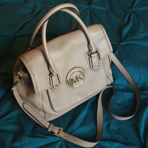 Michael Kors nude leather bag
