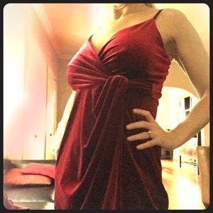 Bailey 44 Red velvet dress