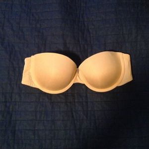 Nude strapless bra
