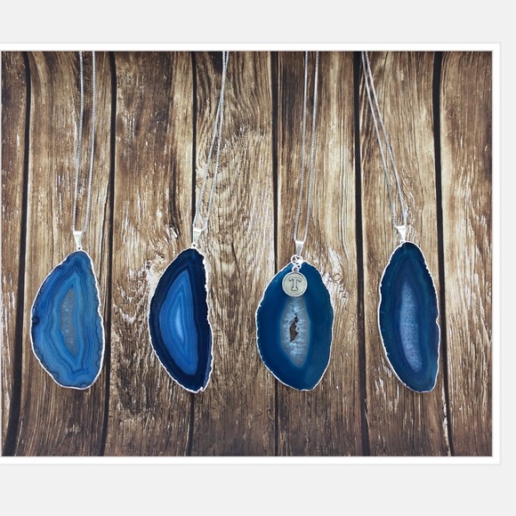 •blue agate slice• - Picture 2 of 2