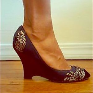 Fendi peep toe wedges size 40 $100 Fendi peep toe wedges size 40 $100