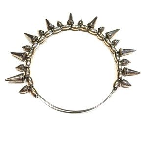 RETIRED Alex & Ani - Silver spike bracelet.
