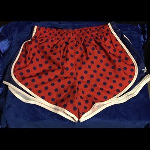 Saved for Tok: Red & Blue wind shorts w/briefs♨
