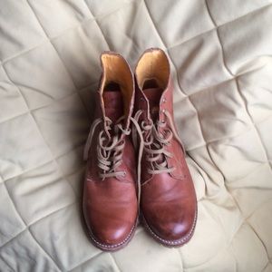 Frye lace up boots