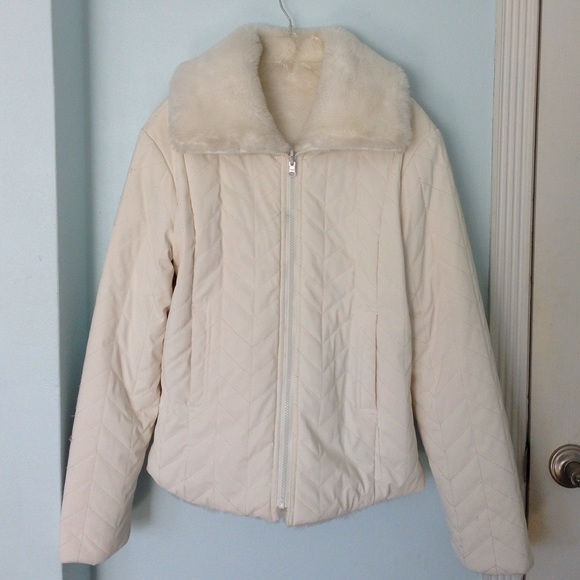 Reversible faux fur jacket