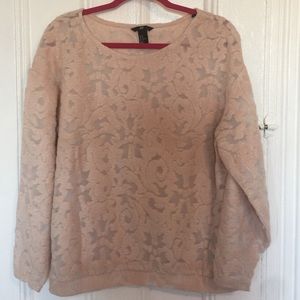 H&M rose colored sweater