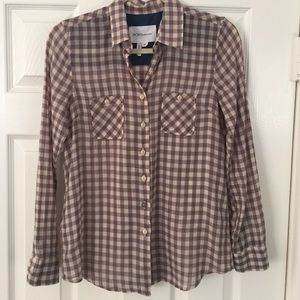 BCBGeneration Plaid Button Down