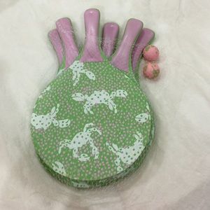 Lilly Pulitzer ping-pong paddles