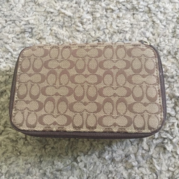 Travel size coach jewelry box. Brand new, no tags