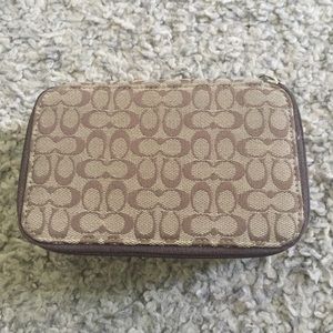Travel size coach jewelry box. Brand new, no tags