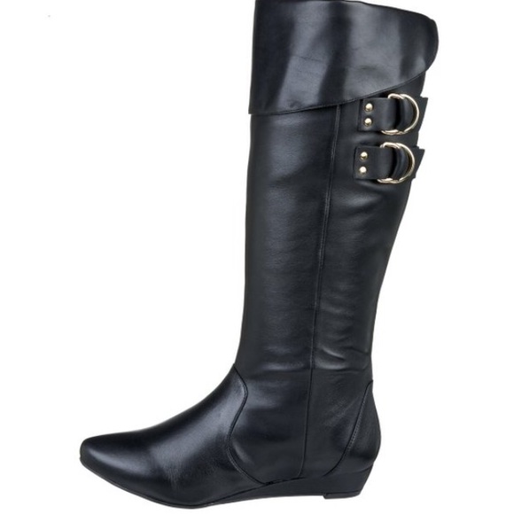 Jessica Simpson black leather boots