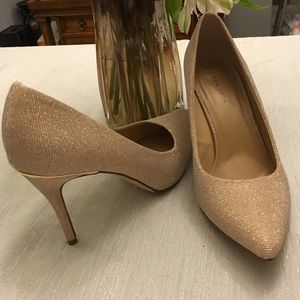 Nude ASOS Heels with Gold