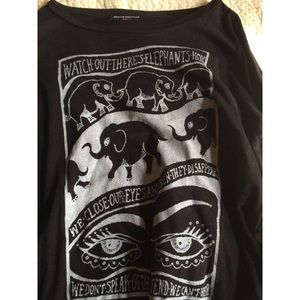 Brandy Melville long sleeve elephant shirt