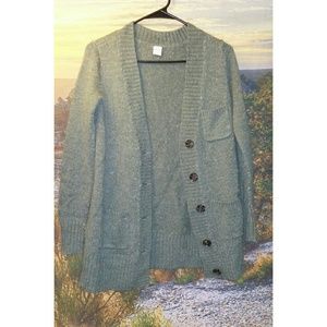 Kirra Thick Warm Green Sweater Cardigan