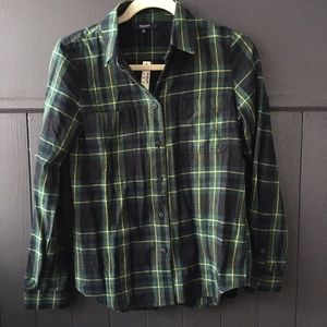 madewell flannel shirt.