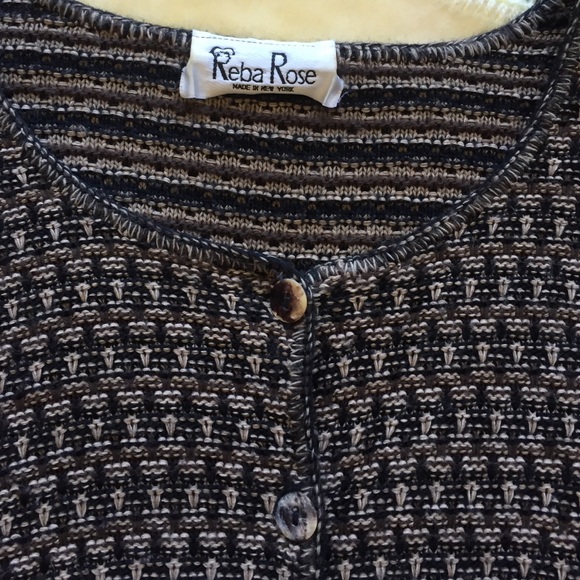•• Vintage Hipster Oversize Adorable Cardigan •• - Picture 2 of 4