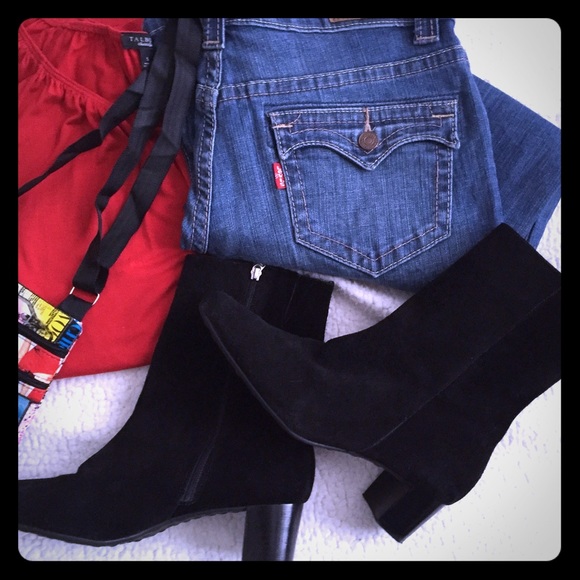 Talbots Shoes - 📌⬇️🎉HP🎉👢Talbots👢Suede Leather Black Boots