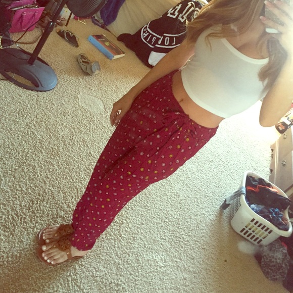 Burgundy pants
