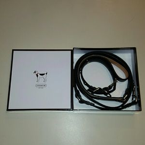 Authentic Coach Dog Leash Set