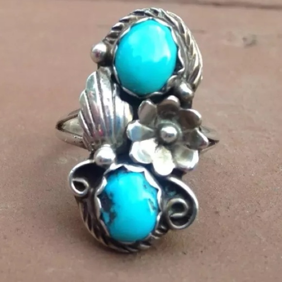 Vintage Jewelry - 🚫🚫SOLD Vintage sterling silver turquoise ring